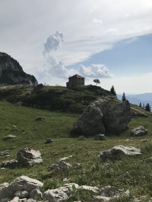 Sommet escarpé de la Tournette et animaux cachés - Chalet de l'Aulp de Montmin, Talloires - 3