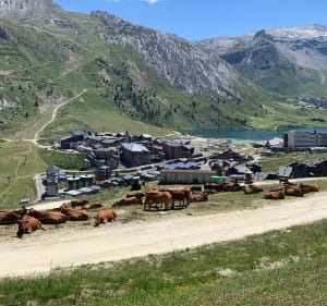 Tignes - Les Condus - Aiguille Percée - Afdaling naar het meer - Tignes - 5