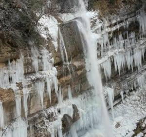 Watervallen van Alloix en Tardy Mill Loop in de winter - Saint-Vincent-de-Mercuze - 4