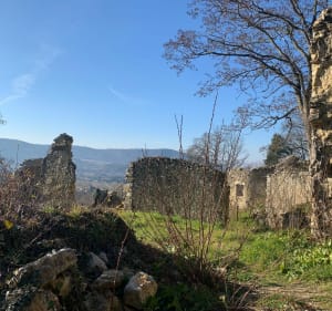 Ruines du vieux village d’Allan et croix de Simeon - Allan - 4