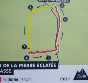Tour de la Pierre Eclatée : départ Bayasse - Uvernet-Fours - 3