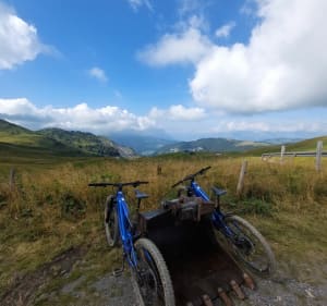 Sortie VTTAE au pays du Mont-blanc, par le Mont Joux - Megève - 2