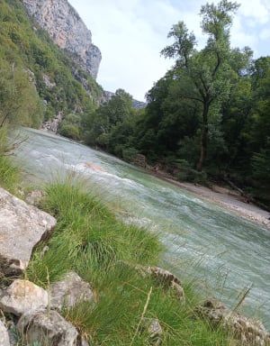 Excursie op de Petit Sentier Blanc Martel en de voetgangersbrug van Estellier - La Palud-sur-Verdon - 6