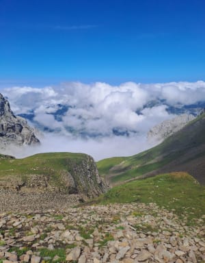 Trou de la Mouche et monts alpins qui se dévoilent - La Clusaz - 16