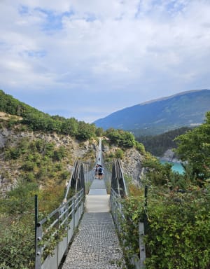 Pont du Brion et passerelle sur l'Ebron par la forêt - Treffort - 7