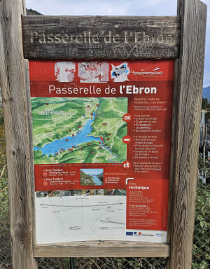 Pont du Brion et passerelle sur l'Ebron par la forêt - Treffort - 8