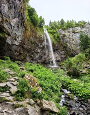 Grande cascade Mont Dore et vue sur le Puy de Sancy - Fred - 30