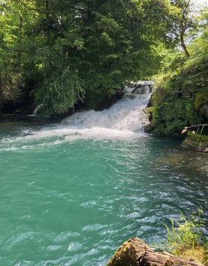 Cascade des tufs au Fer à cheval. - La Châtelaine - 32