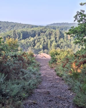 Granietpad van Roche d'Oëtre en steil uitzicht - Saint-Philbert-sur-Orne - 30