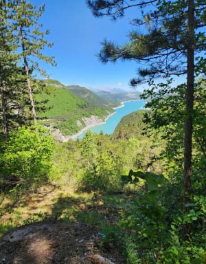 Passerelles himalayennes du lac de Monteynard à vtt - Treffort - 7