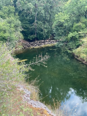 Wandel langs de oevers van de Ouysse-heropleving en het turquoise water - Rocamadour - 7