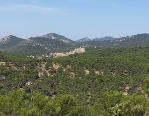 Les collines, la Chapelle et le lac du Paty - Caromb - 29