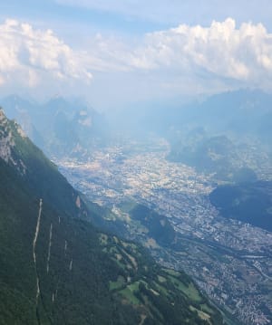 Lans-en-Vercors en word duizelig op de vertigo-loopbrug - Lans-en-Vercors, La Sierre - 20