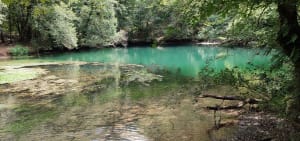 Wandel langs de oevers van de Ouysse-heropleving en het turquoise water - Rocamadour - 31