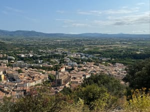 Vues sur la garrigue et campagne viticole à VTT - Canet - 3