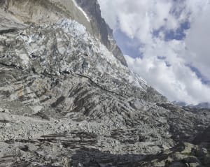 Le glacier d'Argentiere depuis le camping. - Nicolas - 7