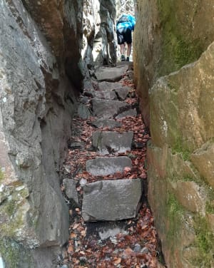 De Hirschsteine-rots via de trap - Stosswihr - 15