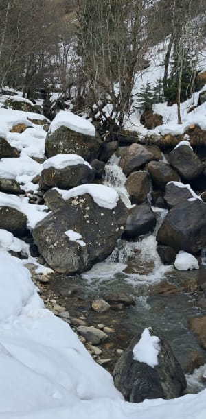 Sarenne Gorges onder de sneeuw - Huez - 2