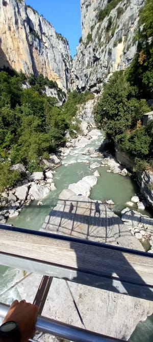 Excursie op de Petit Sentier Blanc Martel en de voetgangersbrug van Estellier - La Palud-sur-Verdon - 9