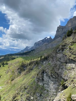 Lac de Pormenaz depuis le Lac Vert et magie des falaises des Fiz - Passy Plaine Joux - 11