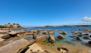 Plage de la Grève Blanche et tour de l'île Renote - Trégastel - 23