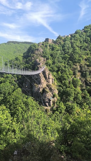Voetgangersbrug van Mazamet en middeleeuws dorp Hautpoul - Les Cabanes du Gua, Hautpoul - 8