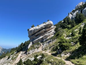Chamechaude-ruggen vanaf de Porte-pas - Col de Porte, Sarcenas - 15