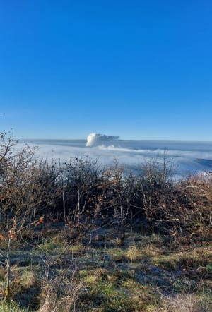 Souclin et le vent en poupe à la croix de la Roche de l'église - Souclin - 5