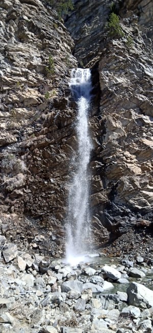Fort de Reallon et cascade depuis les Gourniers - Réallon - 18