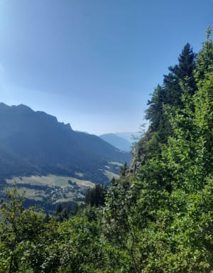 Col de la Forclaz, Rocher du Roux en luchtfoto van het meer van Annecy - Talloires-Montmin - 21