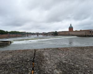 Oevers van de Garonne via de Twee Bruggen en de St-Michelbrug - Toulouse - 2