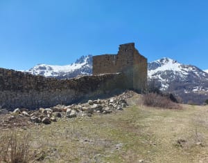 Fort de Reallon et cascade depuis les Gourniers - Réallon - 16