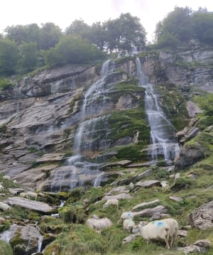 Holzarté-loopbrug en Pichta-waterval - Larrau - 21