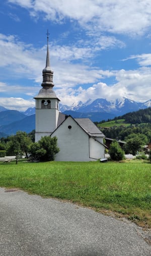 Balcon sur le Mont Blanc depuis Cordon et village alpin - Cordon - 35