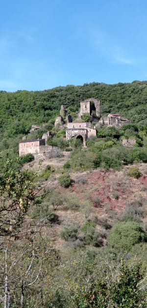Montée jusqu'à Notre-Dame-de-Roubignac et ruines du château - Octon - 2