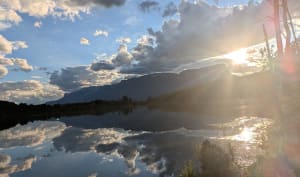 Le lac de Sainte Hélène depuis le marais de Saint Pierre - Isabelle - 3
