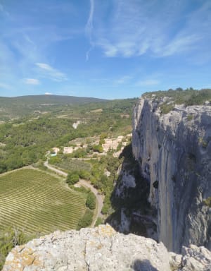 Funambulisme dans le Lubéron et panorama villageois - CORINNE - 6