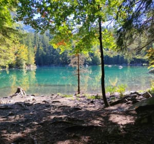 Lac vert au Ayères des Pierrières puis les falaises du Fizz - Passy - 5