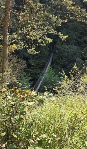 De voetgangersbrug Trou de l'Enfer in Saint-Jean-d'Arvey - JEAN PHILIPPE - 6