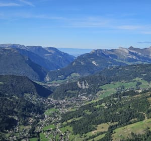 Montée au belvédère de Merdassier et vue sur la Montée Blanc - Manigod - 2