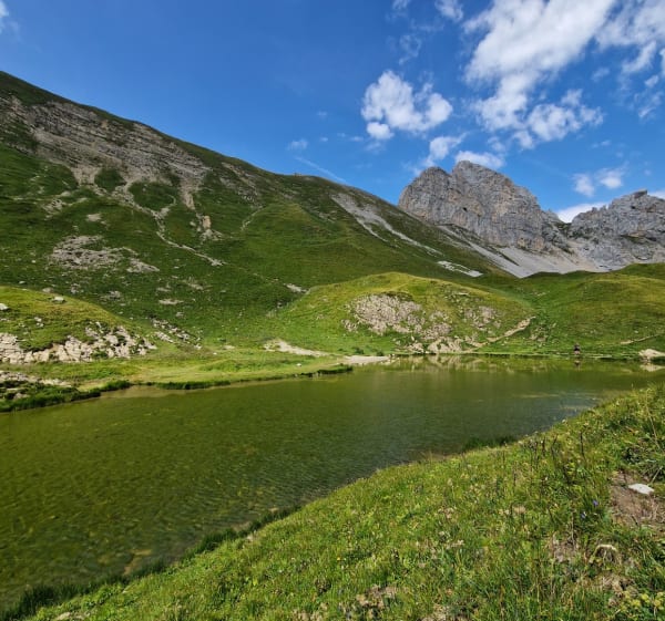 Lac de Peyre depuis le col de Colombière - Le Reposoir - 1