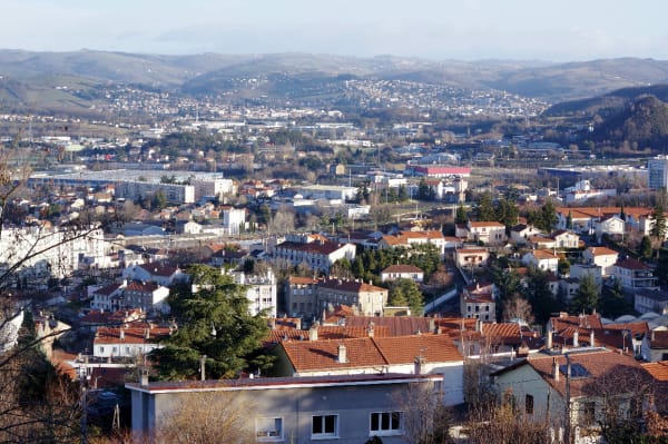Saint-Etienne en freewheelen op de Col de la République - Saint-Etienne - 1