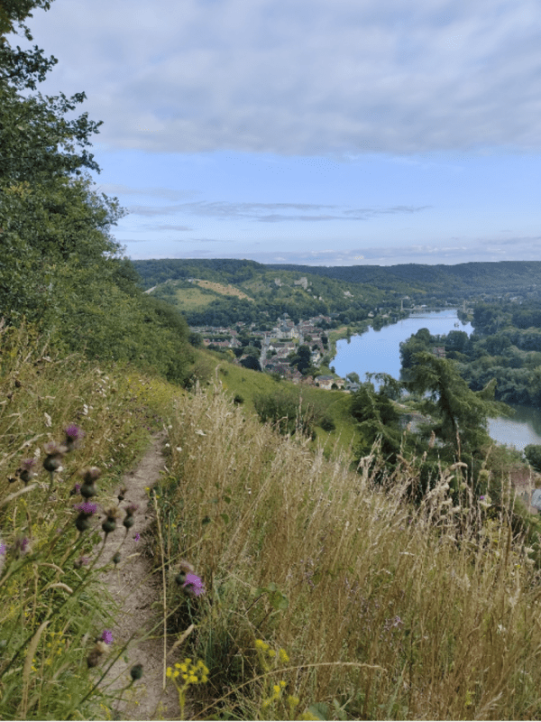 Mise en scène de la Seine depuis le GR® 2 et Les Andelys - Les Andelys - 1