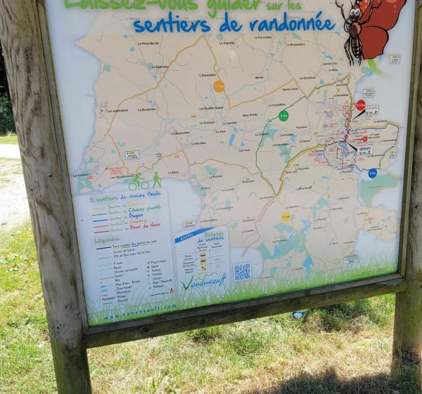Sentier du champ planté circuit vert à Venansault - Venansault - 1