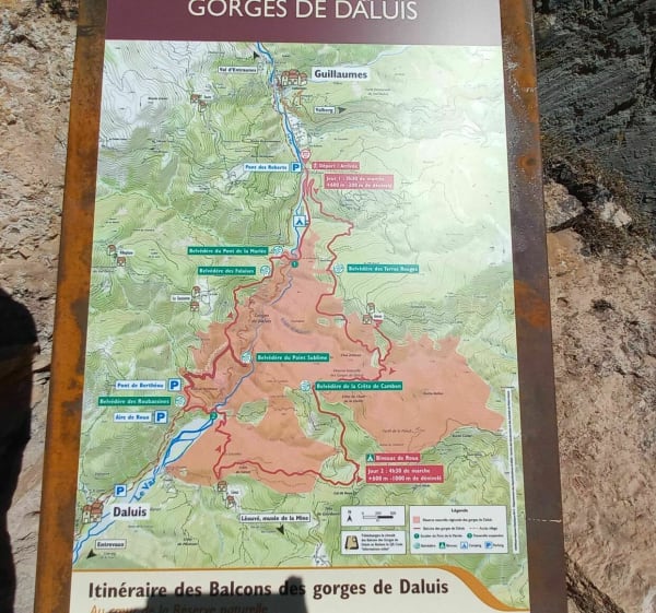 De balkons van de Daluis-kloven - Guillaumes - 1