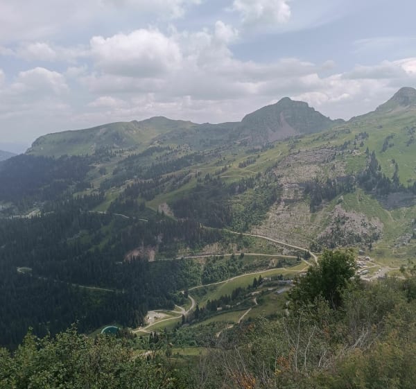Van de Col de Bassachaux tot de Tête du Lindaret - Châtel - 1