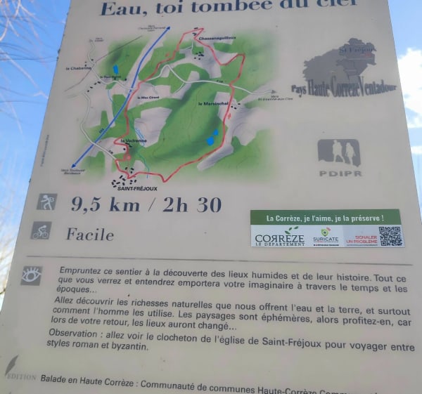Randonnée de "Eau, toi tombée du ciel", par le Château du Bazaneix - Saint-Fréjoux - 1