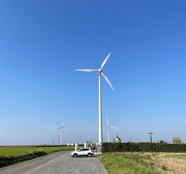 Sortie de Boves, direction le parc Éolien d’Oresmaux - Abel - 1