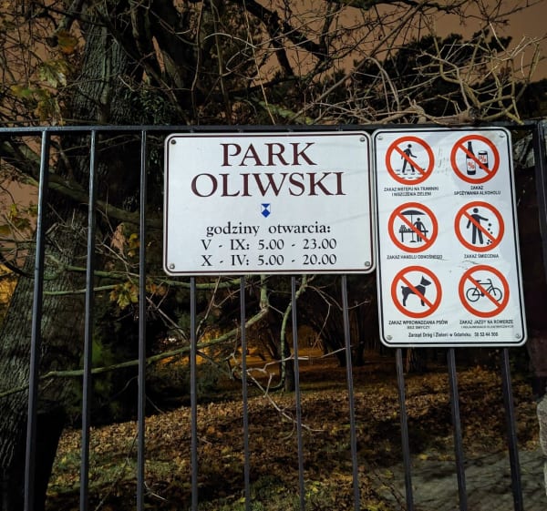 Krótka wieczorna wędrówka po parku Oliwskim - Gdańsk - 1