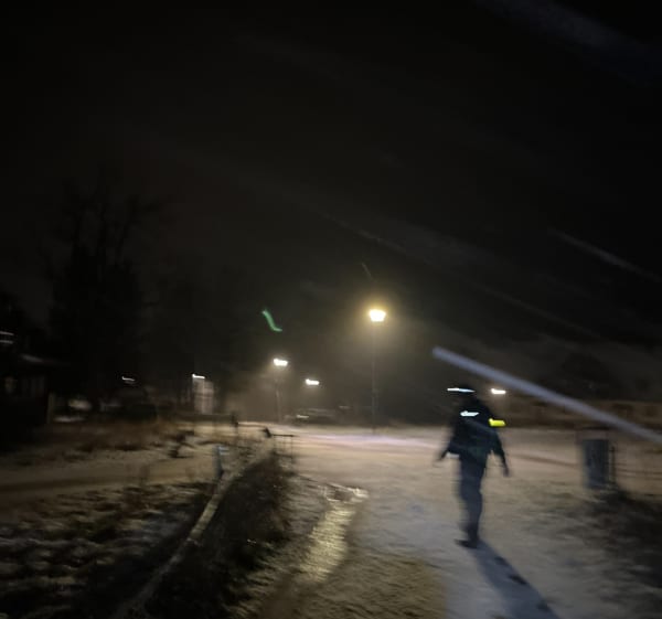 Andrzejówka nocą - Rybnica Leśna - 1